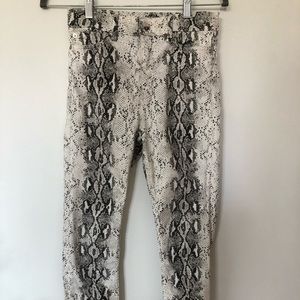 Zara Snake Print Jeans